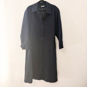 Sara Roberts Pure Wool Navy Full Length Overcoat Men’s XL USA Made 🧥